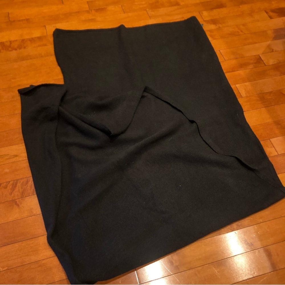 Zara black k it long shawl scarf